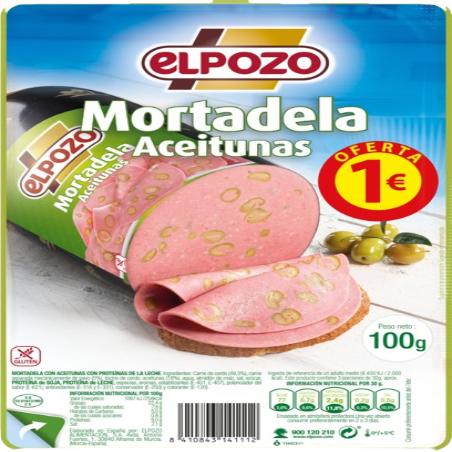 MORTADELA C/15215 LONCHA C/ACEITUNA POZO (1€) 100G