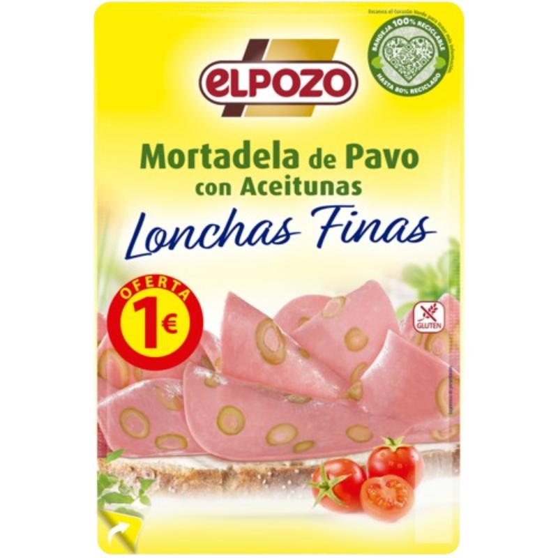 MORTADELA C/14114 PAVO C/ACEITUNA POZO(1€) B/100GR