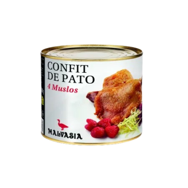 CONFIT MUSLO PATO MALVASIA LATA 4.UD.