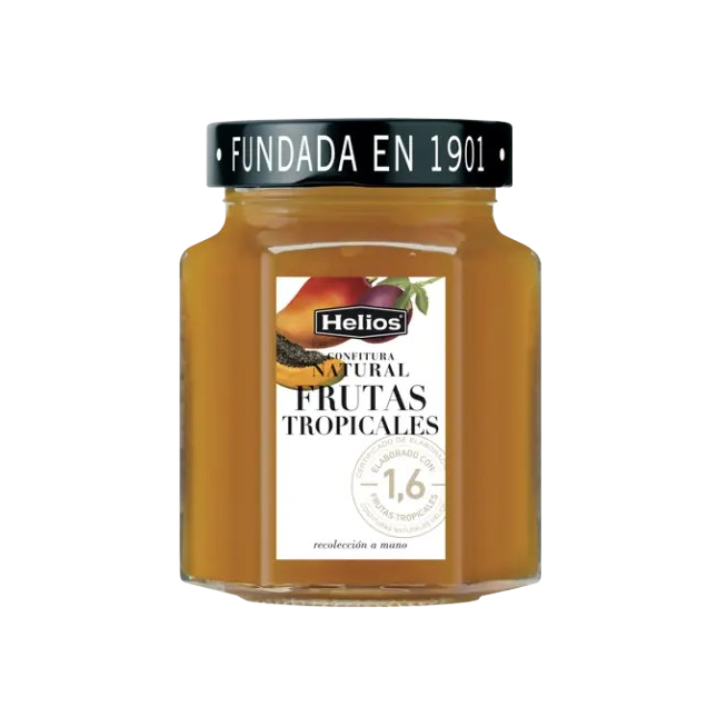 CONFITURA HELIO FRUTAS TROPICALES T/C 330 GR