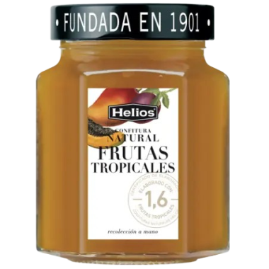 CONFITURA HELIO FRUTAS TROPICALES T/C 330 GR