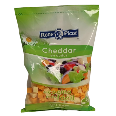 QUESO CHEDDAR DADOS R/P BOLSA 1 KG