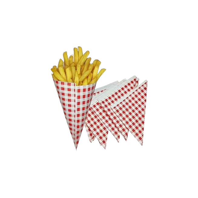 CONO PATATAS PEQUEÑO 24,8X14,5CM. C/1000 UD