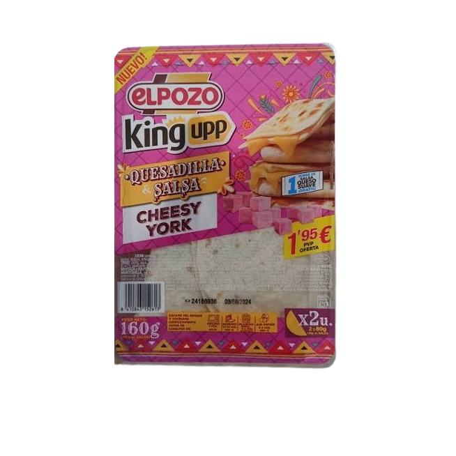 QUESADILLA E/POZO CHEESY YORK (1,95€) P/2X80GR
