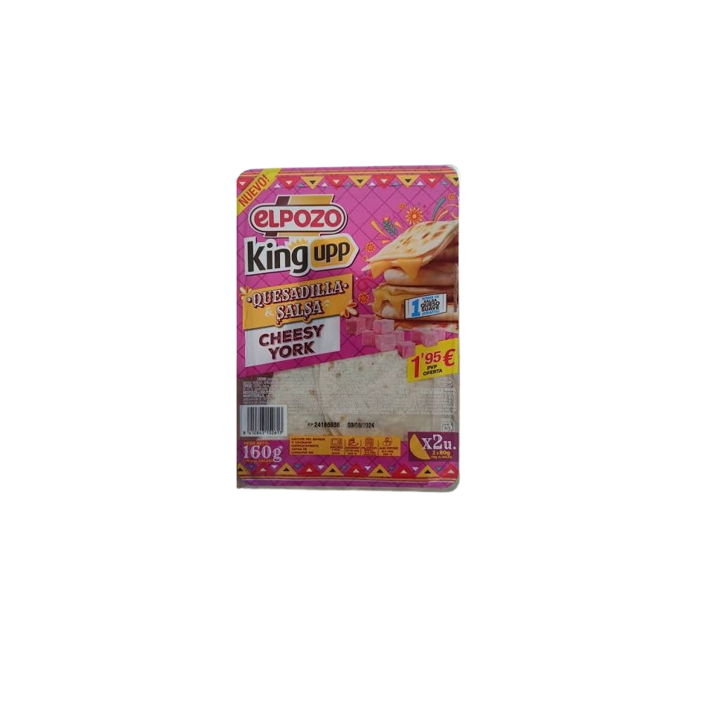 QUESADILLA E/POZO CHEESY YORK (1,95€) P/2X80GR