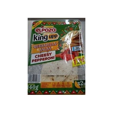 QUESADILLA E/POZO CHEESY/PEPPERONI (1,95€) P/2X70G