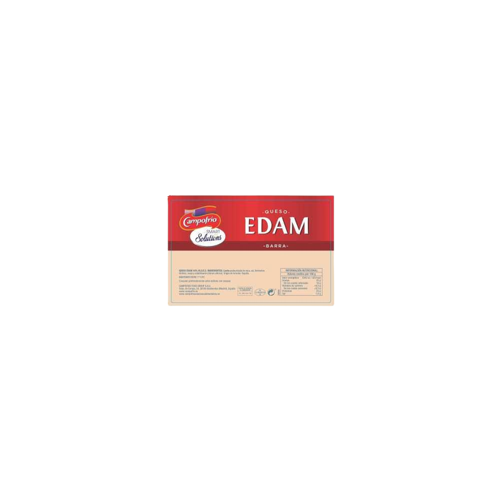 QUESO BARRA EDAM CAMPOFRIO C/28994 PVPX KG