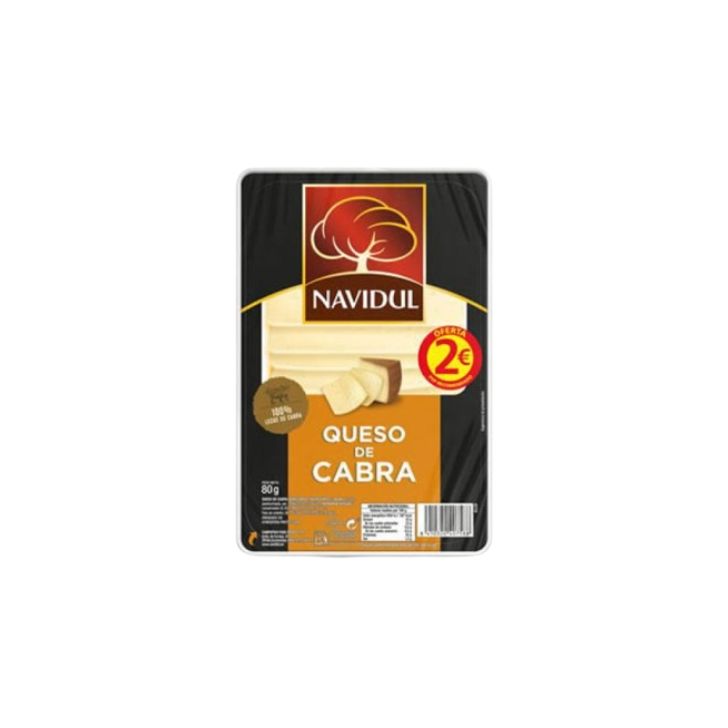 QUESO CABRA LONCHA NAVIDUL C/40758 PAQ/80GR (2€)