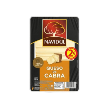 QUESO CABRA LONCHA NAVIDUL C/40758 PAQ/80GR (2€)