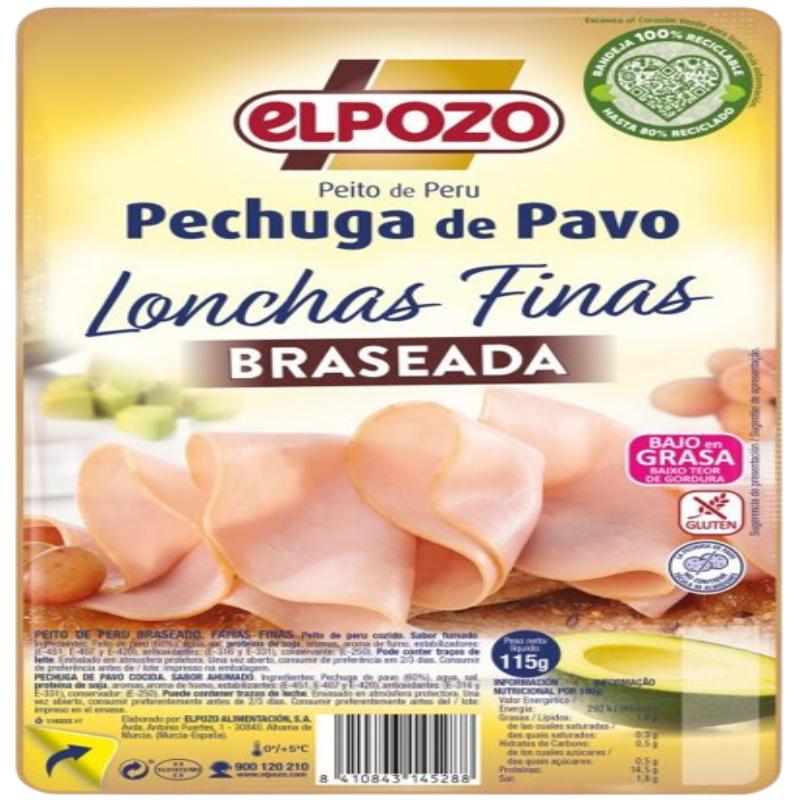 PECHUGA PAVO POZO LONC BRASEAD(1,50€) C/14538 115G