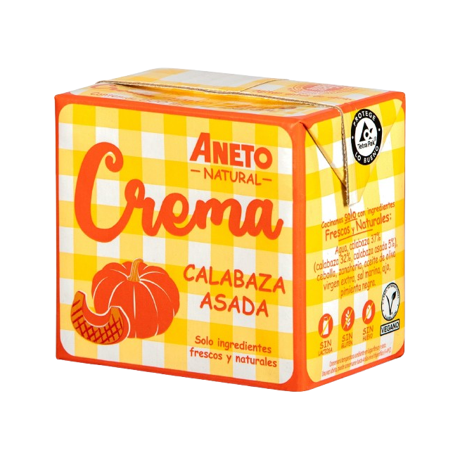 CREMA DE CALABAZA ASADA ANETO 100% NATURAL B/500ML
