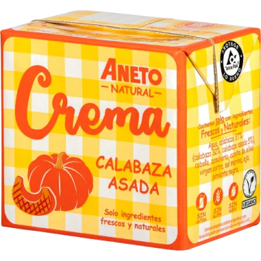 CREMA DE CALABAZA ASADA ANETO 100% NATURAL B/500ML