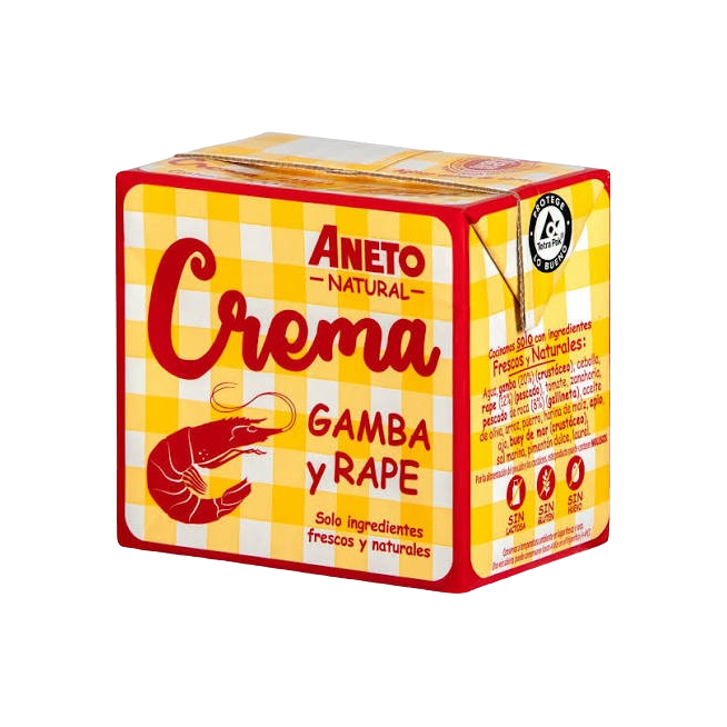CREMA DE GAMBA Y RAPE ANETO 100% NATURAL B/ 500 ML