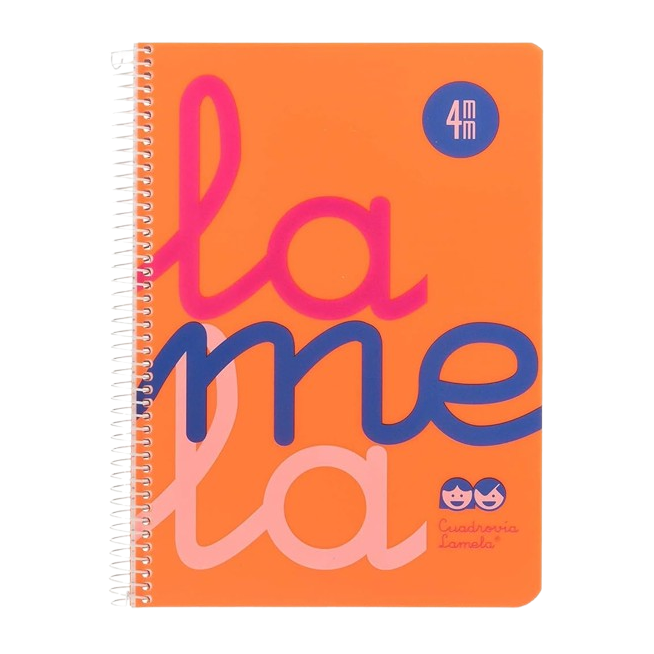PP CUADERNO LAMELA POLIPROPILEN 80H 4º 4 MM