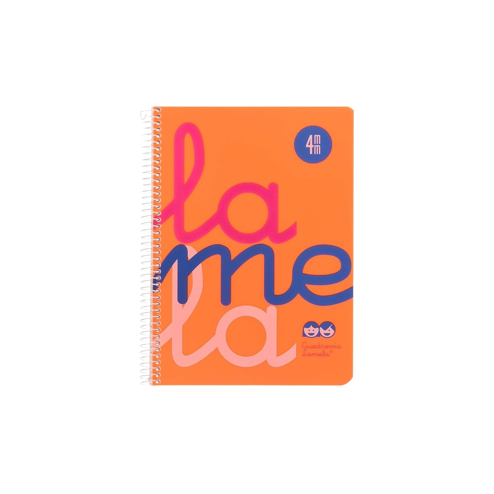 PP CUADERNO LAMELA POLIPROPILEN 80H 4º 4 MM