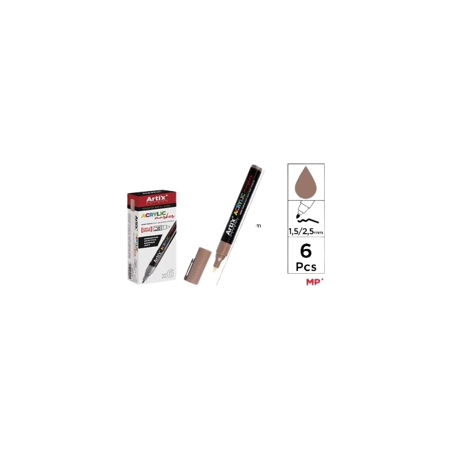 PP ROTULADOR ARTIX ACRYLIC MARRON CHOCOLATE UD