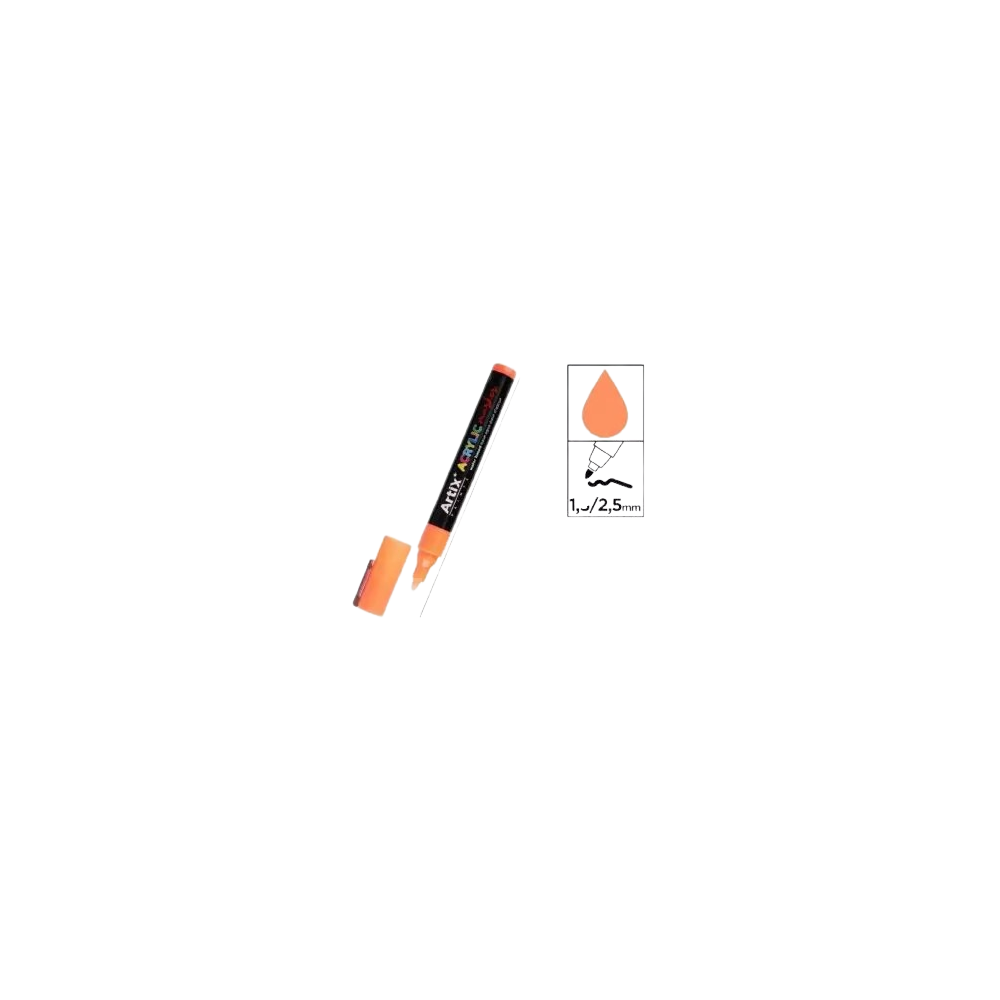 PP ROTULADOR ARTIX ACRYLIC NARANJA UD