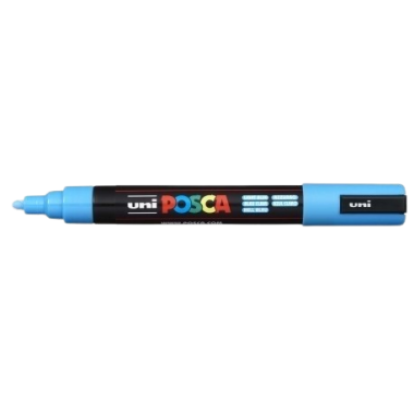 PP ROTULADOR POSCA PC-5M AZUL CLARO Nº 8  UD
