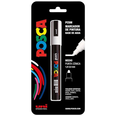 PP ROTULADOR POSCA PC-5M BLANCO Nº 1 UD