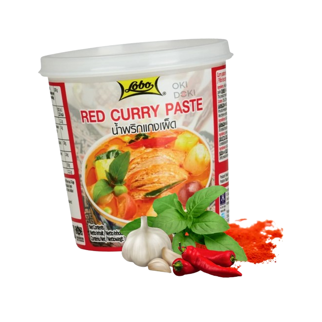 CURRY PASTA ROJA LOBO BOTE 400GR