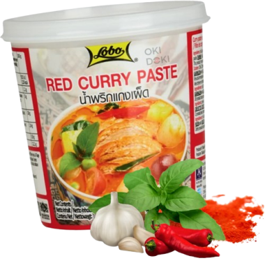 CURRY PASTA ROJA LOBO BOTE 400GR