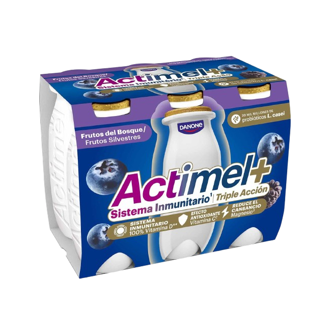 DANONE ACTIMEL MORA/ARANDANO PACK-6