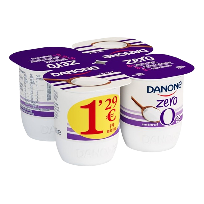 DANONE DESNATADO NATURAL P/4 UD