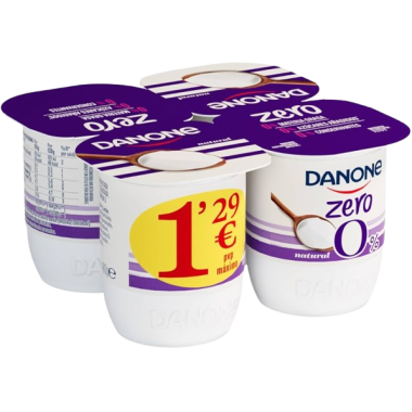 DANONE DESNATADO NATURAL P/4 UD