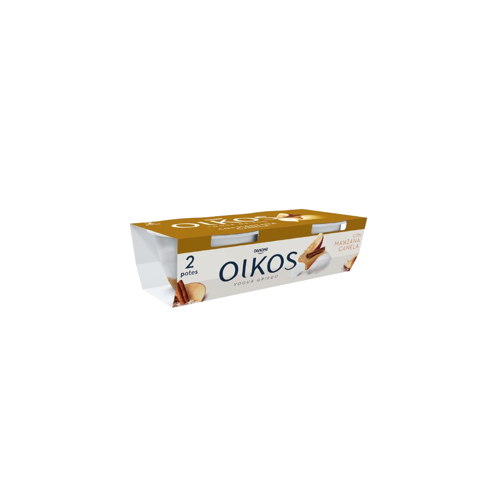 DANONE OIKOS MANZANA/CANELA.PACK/2X115GR