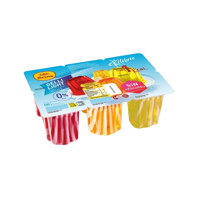 POSTRES REINA GELLI LIGHT S/AZ S.VARIOS P/6UD