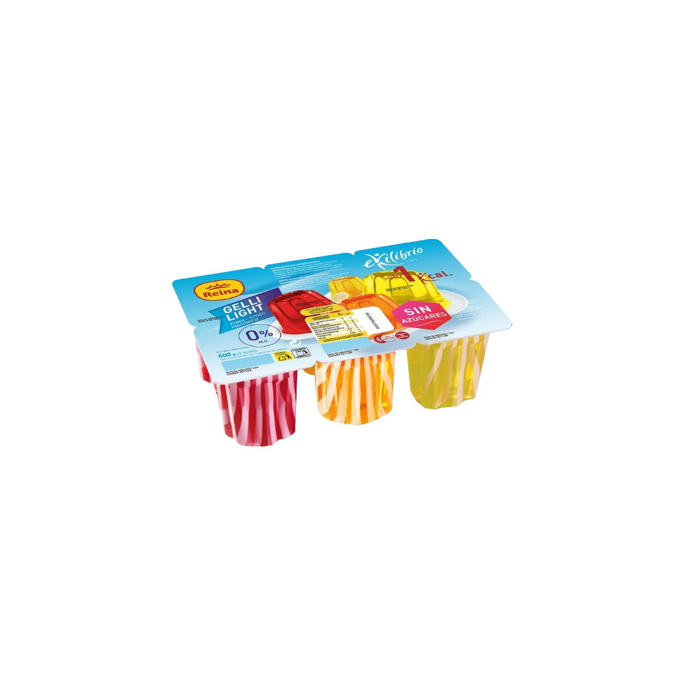 POSTRES REINA GELLI LIGHT S/AZ S.VARIOS P/6UD