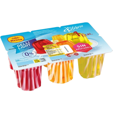 POSTRES REINA GELLI LIGHT S/AZ S.VARIOS P/6UD