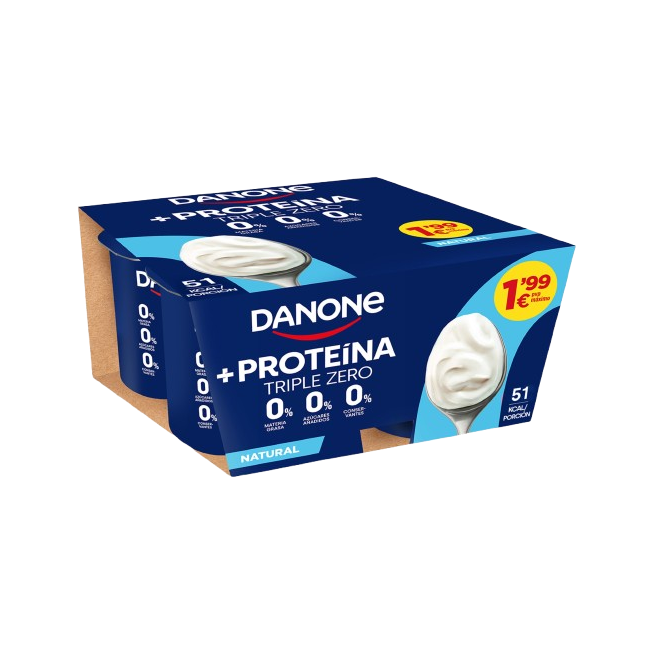 DANONE TRIPLE ZERO NATURAL PACK-4U