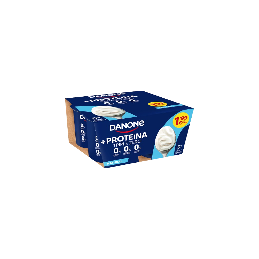 DANONE TRIPLE ZERO NATURAL PACK-4U