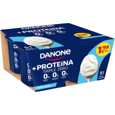 DANONE TRIPLE ZERO NATURAL PACK-4U