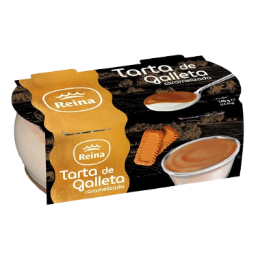 POSTRES REINA TARTA GALLETA CARAMELIZADA 2X70