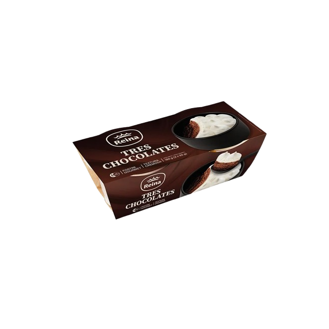 POSTRES REINA TARTA TRES CHOCOLATES 2X90GR