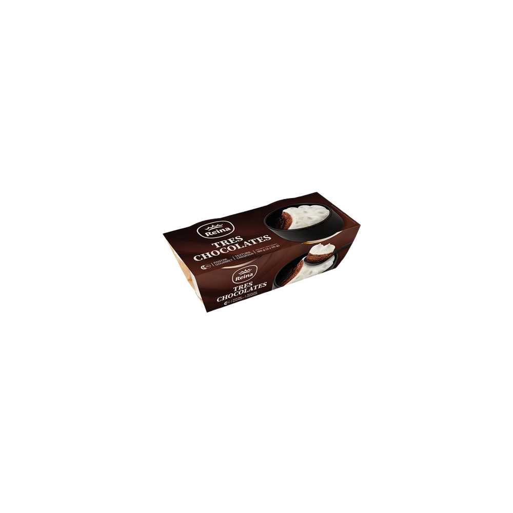 POSTRES REINA TARTA TRES CHOCOLATES 2X90GR