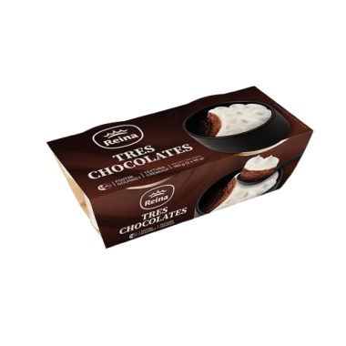 POSTRES REINA TARTA TRES CHOCOLATES 2X90GR