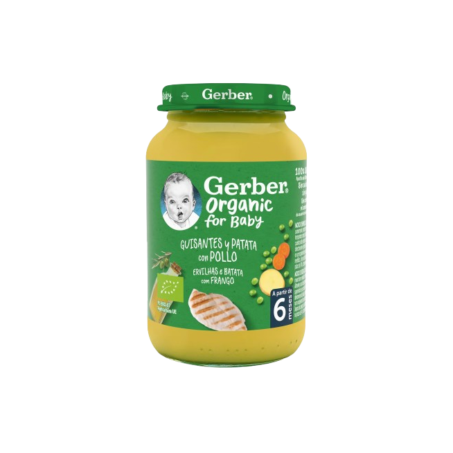 POTITO GERBER GUISANTES Y PATATA C/POLLO T/C 190GR