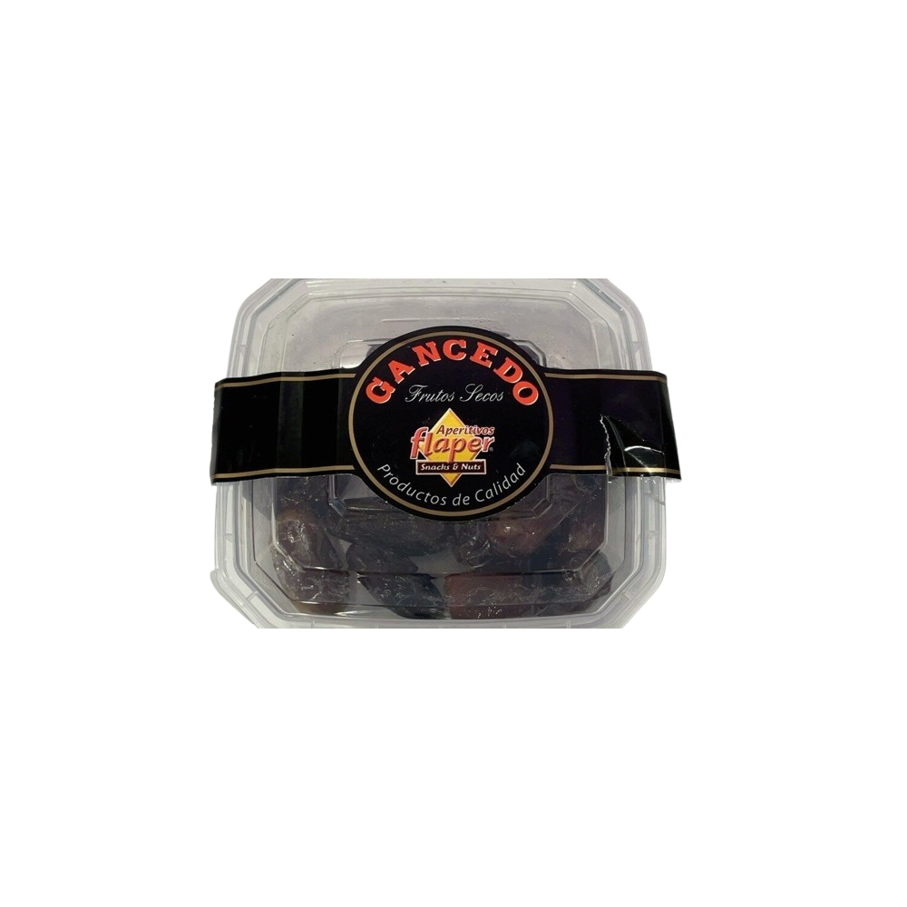 DATILES FLAPER CONFITADOS CON HUESO TARRINA 300 GR