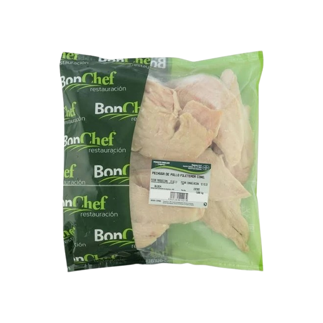 POLLO BONCHEF PECHUGA ENTERA INTERFOLIADAS B/1KG