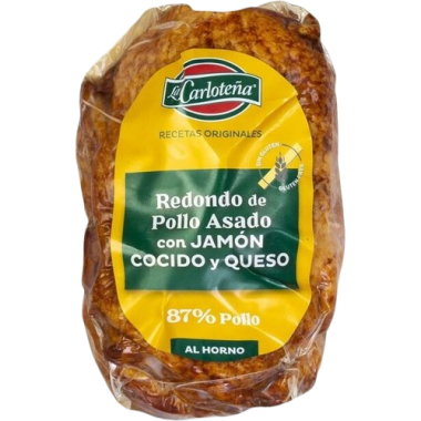 POLLO CARLOTEÑA REDONDO JAMON-QUESO P/340GR