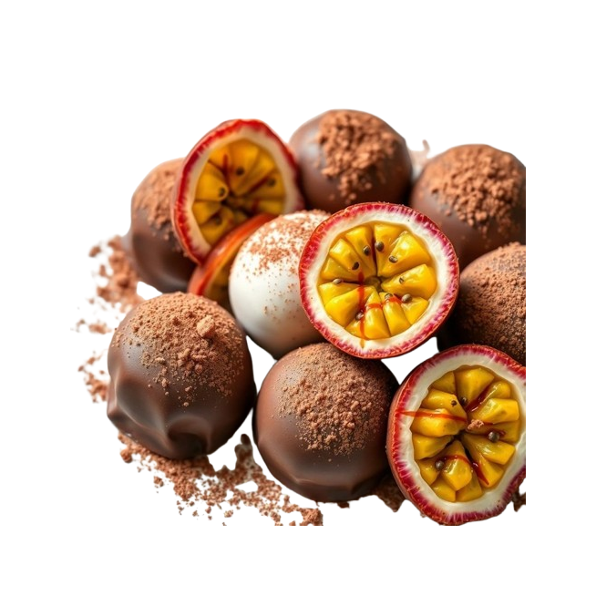 DESSERT C/100603 TRUFAS DE CH BL Y MARACUYA 180U