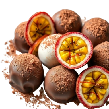 DESSERT C/100603 TRUFAS DE CH BL Y MARACUYA 180U