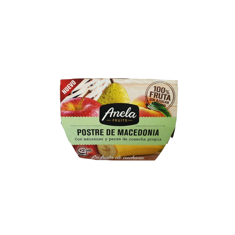 POSTRE ANELA MACEDONIA 100% PACK-2 UD