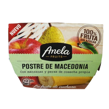 POSTRE ANELA MACEDONIA 100% PACK-2 UD