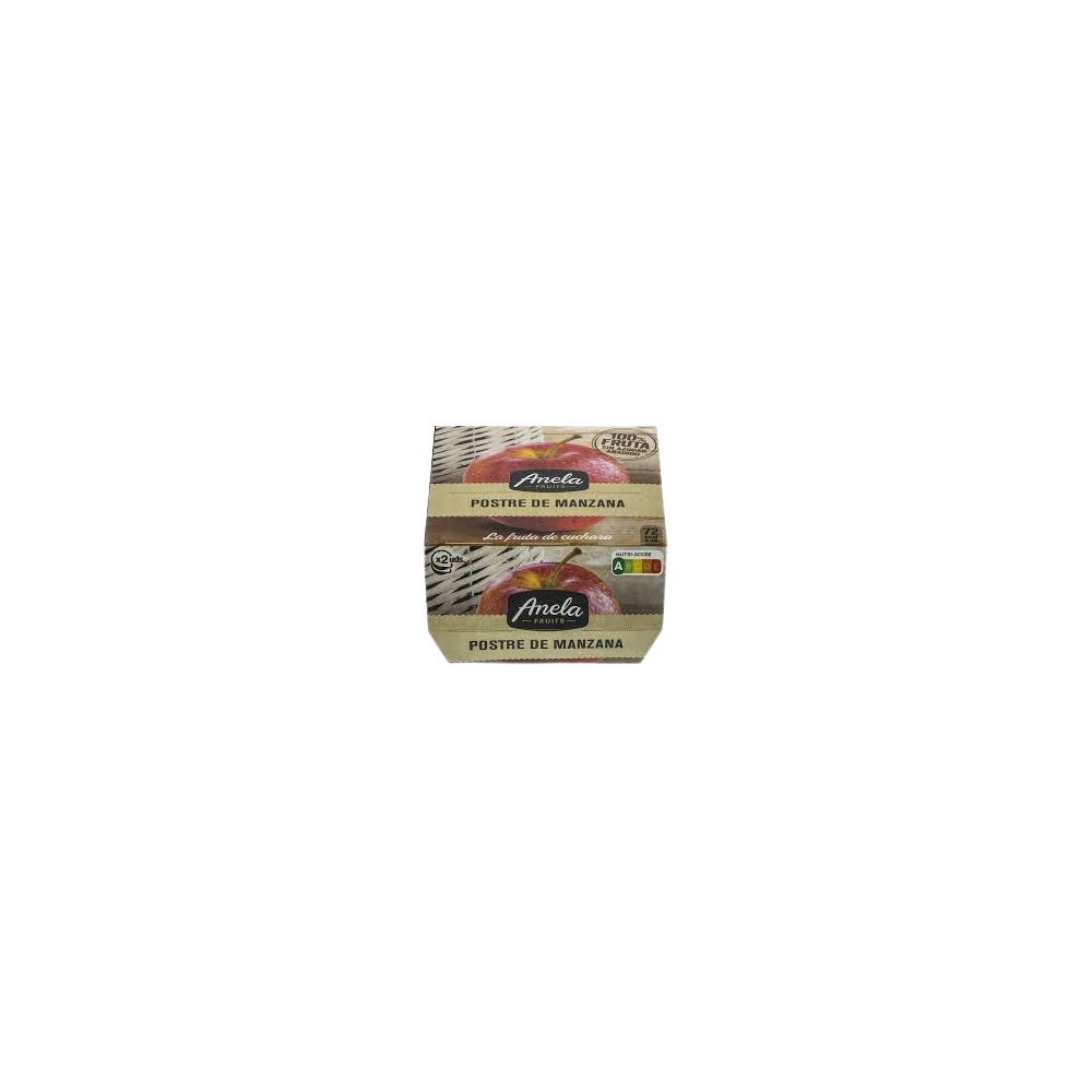 POSTRE ANELA MANZANA 100 % PACK-2 UD