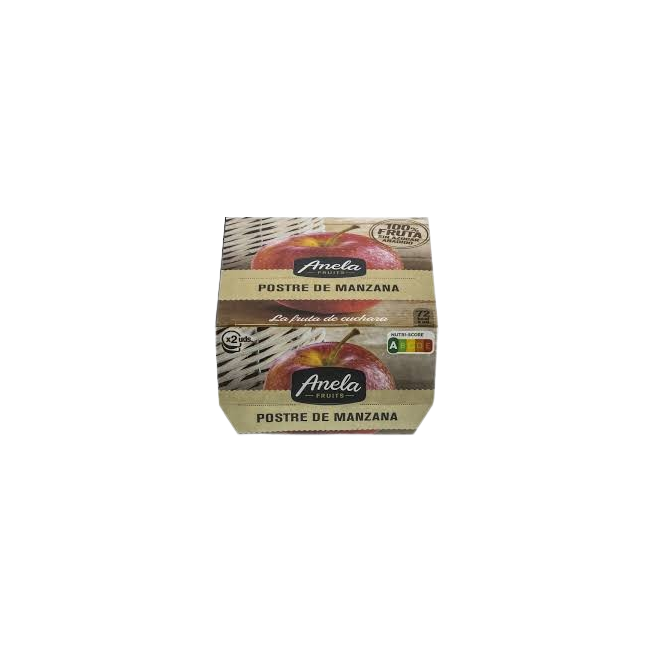POSTRE ANELA MANZANA-MANGO 100% PACK-2 UD