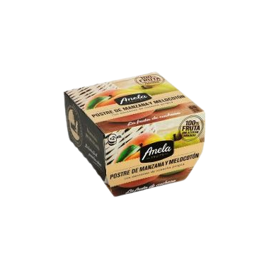 POSTRE ANELA MANZANA-MELOCOTÓN 100% PACK-2 UD